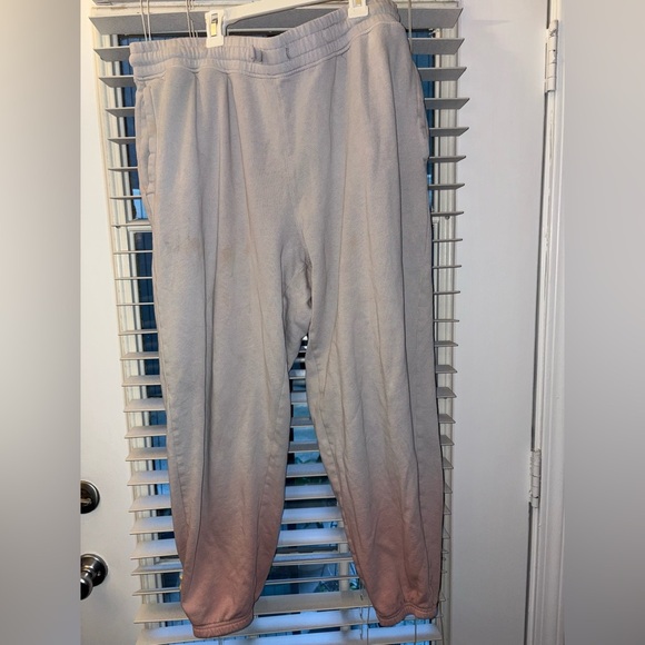 Old Navy Men’s 2PC SET Pink/ Orange Ombre hoodie + Sweatpants men’s size M top L - Picture 9 of 13